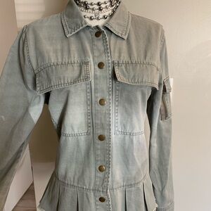 Style & Co. Light Gray Jean Jacket